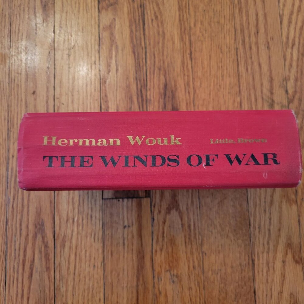 Herman‎ Wouk The Winds Of War Red Hardcover Classic Edition 1971 Little Brown
